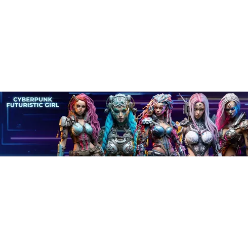 Banner of collection Cyberpunk Futuristic Girl