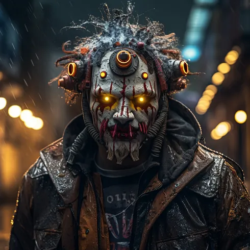 Picture of Collectible Cyberpunk Clown #50