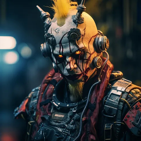Picture of Collectible Cyberpunk Clown #52