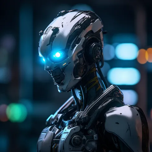 Picture of Collectible Cyberpunk Robot #161
