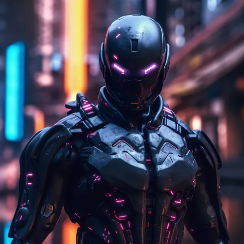 Picture of Collectible Cyberpunk Robot #177