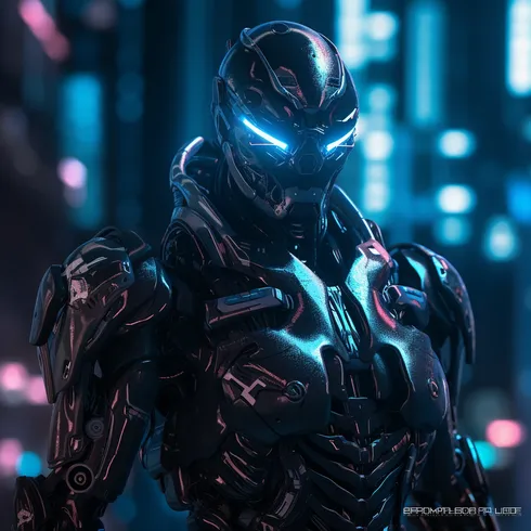 Picture of Collectible Cyberpunk Robot #187