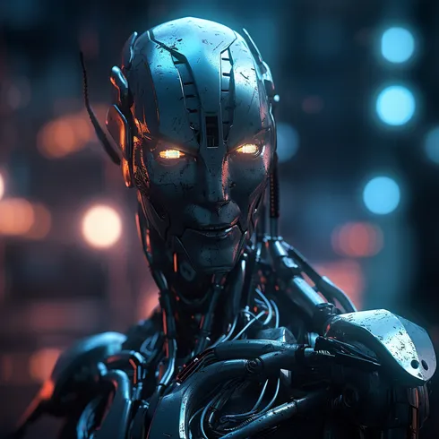 Picture of Collectible Cyberpunk Robot #231